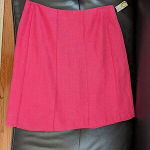 Irish Linen Skirt  A Line   21" L -  NWT